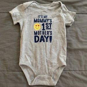 EUC BABY ONESIE - FIRST MOTHER'S DAY